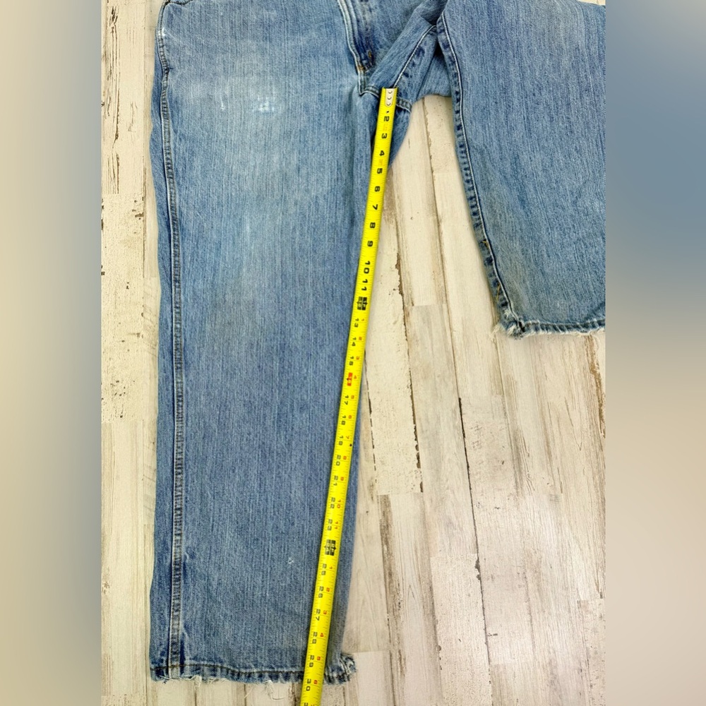 Cinch Up Workwear Straight Light Washed Jeans Men’s 38x30 Denim Thrashed - Picture 8 of 11